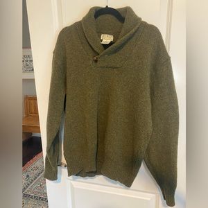 Men’s L.L. Bean Shawl collar wool sweater